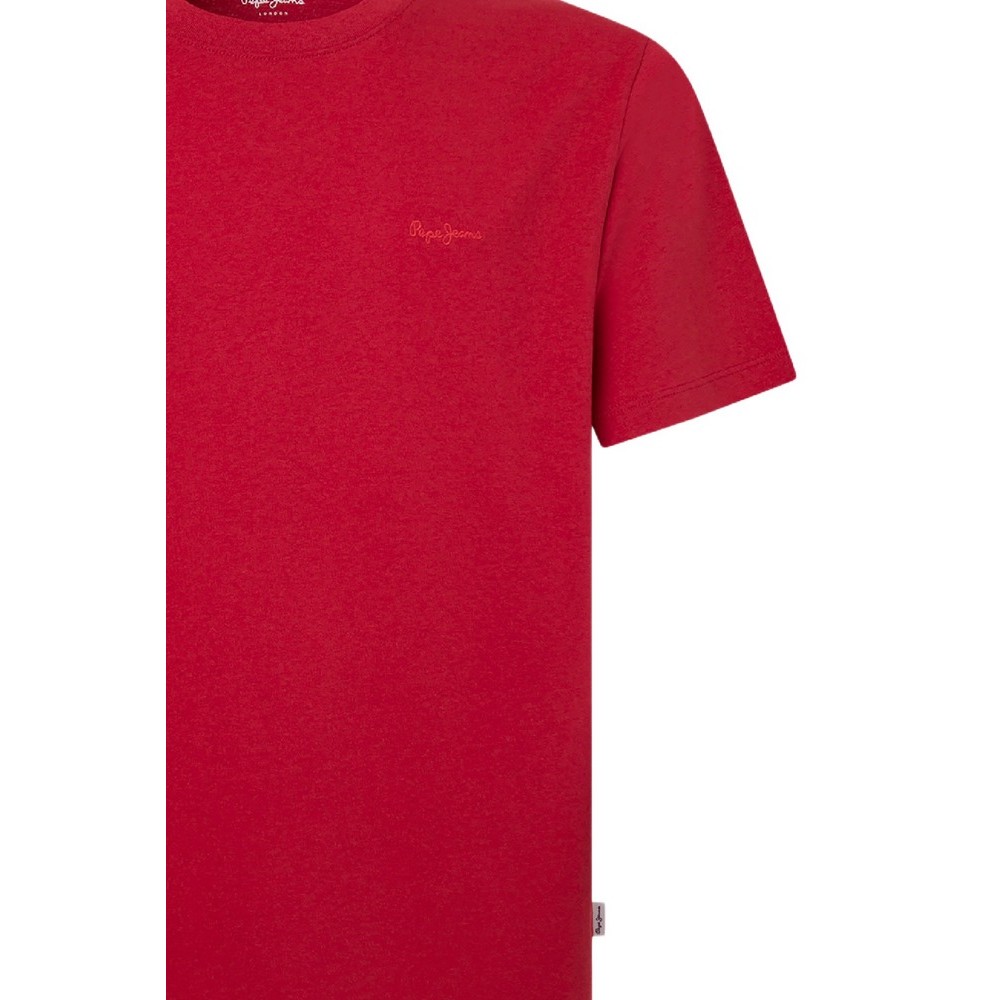 PEPE JEANS LONDON DROP CONNOR T-SHIRT ΜΠΛΟΥΖΑ ΑΝΔΡΙΚΗ RED