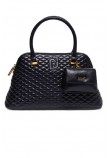 LIU JO GLOSSY QUILTED BUGATTI BAG AF4005E0022 ΤΣΑΝΤΑ ΓΥΝΑΙΚΕΙΑ BLACK