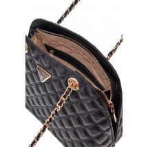 GUESS GIULLY DOME SATCHEL ΤΣΑΝΤΑ ΓΥΝΑΙΚΕΙΑ BLACK