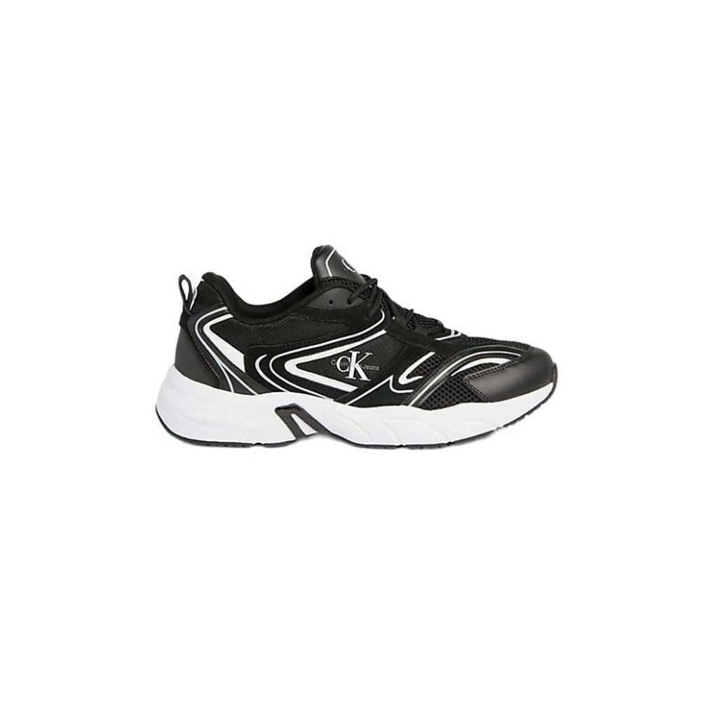 CALVIN KLEIN JEANS RETRO TENNIS SU-MESH ΠΑΠΟΥΤΣΙ ΑΝΔΡΙΚΟ BLACK/BLACK