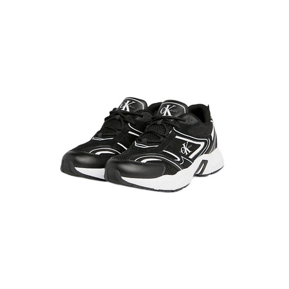 CALVIN KLEIN JEANS RETRO TENNIS SU-MESH ΠΑΠΟΥΤΣΙ ΑΝΔΡΙΚΟ BLACK/BLACK