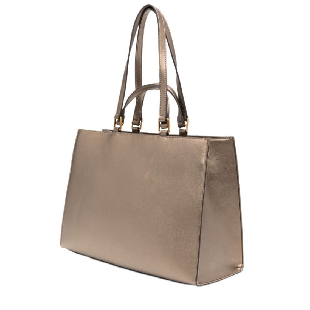 LIU JO DOUBLE HANDLE BAG LARGE TOTE AF4245E0332 ΤΣΑΝΤΑ ΓΥΝΑΙΚΕΙΑ BRONZE