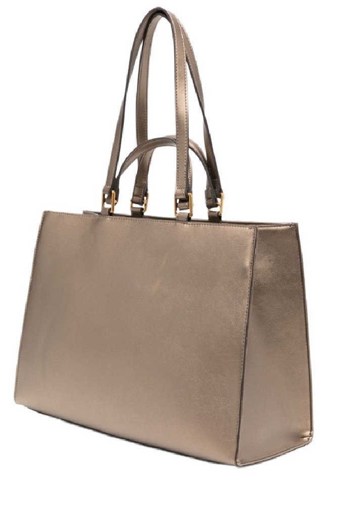 LIU JO DOUBLE HANDLE BAG LARGE TOTE AF4245E0332 ΤΣΑΝΤΑ ΓΥΝΑΙΚΕΙΑ BRONZE