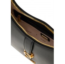 GUESS KUBA TOP ZIP SHOULDER BAG ΤΣΑΝΤΑ ΓΥΝΑΙΚΕΙΑ BLACK