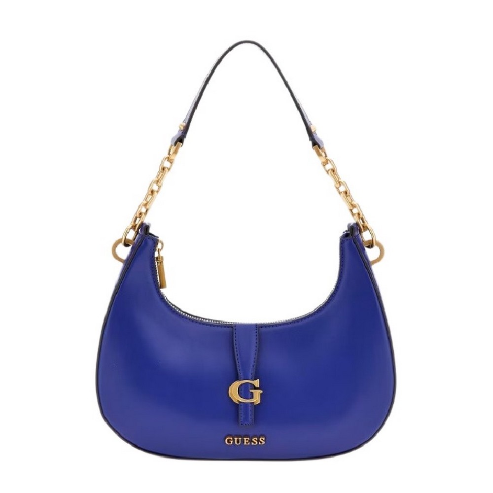 GUESS KUBA TOP ZIP SHOULDER BAG ΤΣΑΝΤΑ ΓΥΝΑΙΚΕΙΑ NAVY