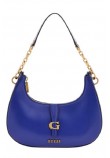 GUESS KUBA TOP ZIP SHOULDER BAG ΤΣΑΝΤΑ ΓΥΝΑΙΚΕΙΑ NAVY