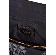 LIU JO  ANIMAL PRINT SHOPPING BAG TOTE L 2F4067T6089 ΤΣΑΝΤΑ ΓΥΝΑΙΚΕΙΑ BLACK