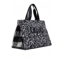 LIU JO  ANIMAL PRINT SHOPPING BAG TOTE L 2F4067T6089 ΤΣΑΝΤΑ ΓΥΝΑΙΚΕΙΑ BLACK