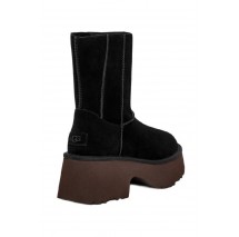 UGG CLASSIC TWIN SEAM NEW HEIGHTS ΜΠΟΤΑ ΓΥΝΑΙΚΕΙΑ BLACK