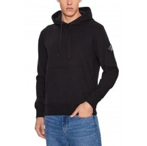 CALVIN KLEIN BADGE HOODIE ΦΟΥΤΕΡ ΑΝΔΡΙΚΟ BLACK