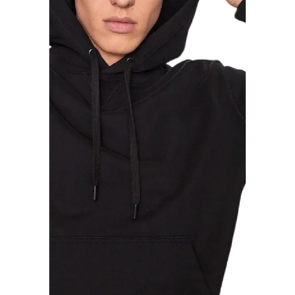 CALVIN KLEIN BADGE HOODIE ΦΟΥΤΕΡ ΑΝΔΡΙΚΟ BLACK