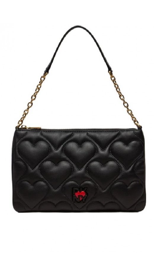 DKNY HEART OF NY SHOULDER BAG R413KF08 ΤΣΑΝΤΑ ΓΥΝΑΙΚΕΙΑ BLACK