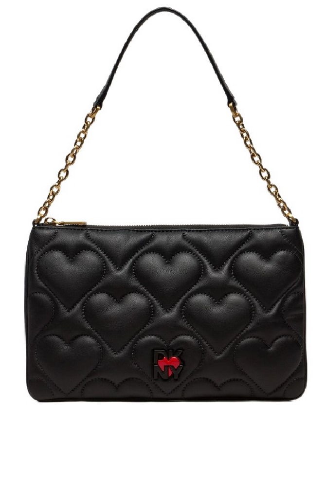 DKNY HEART OF NY SHOULDER BAG R413KF08 ΤΣΑΝΤΑ ΓΥΝΑΙΚΕΙΑ BLACK