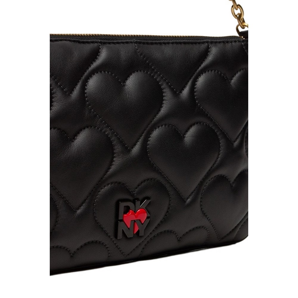 DKNY HEART OF NY SHOULDER BAG R413KF08 ΤΣΑΝΤΑ ΓΥΝΑΙΚΕΙΑ BLACK