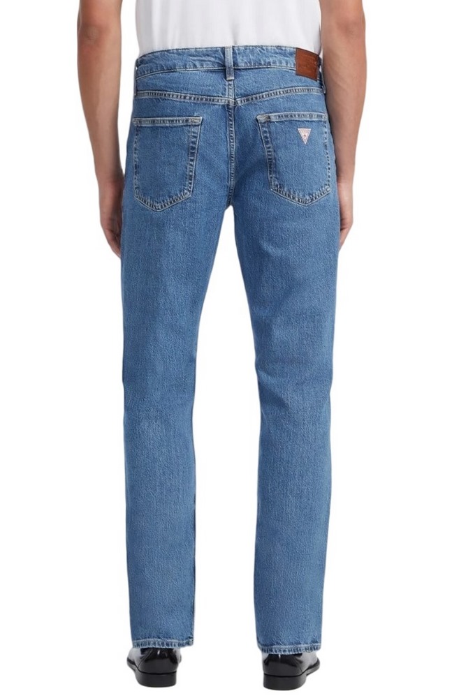 GUESS JEANS MID RISE STRAIGHT JEANS ΠΑΝΤΕΛΟΝΙ ΑΝΔΡΙΚΟ BLUΕ DENIM