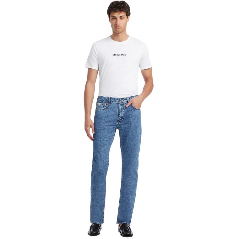 GUESS G16 MID RISE STRAIGHT JEANS ΠΑΝΤΕΛΟΝΙ ΑΝΔΡΙΚΟ BLUΕ DENIM