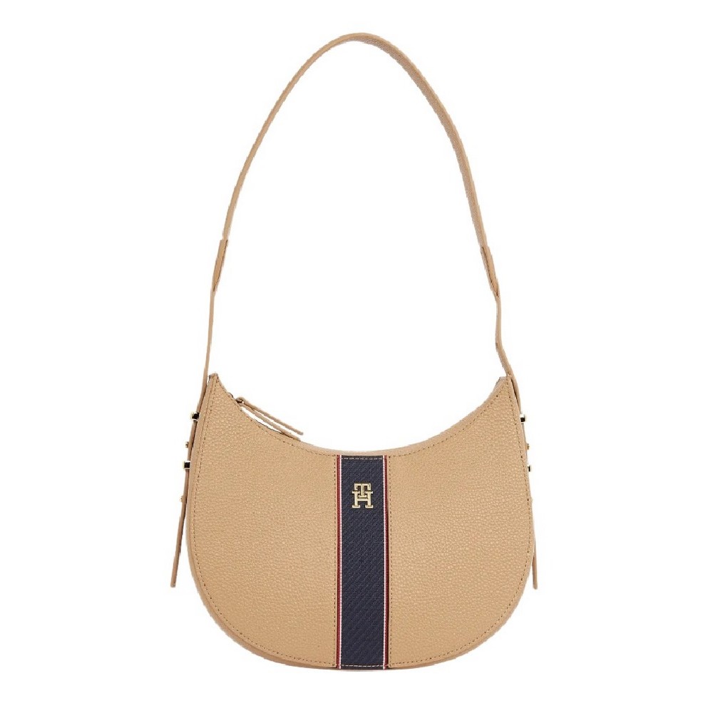 TOMMY HILFIGER LEGACY SHOULDER BAG ΤΣΑΝΤΑ ΓΥΝΑΙΚΕΙΑ BEIGE