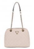 GUESS GIULLY DOME SATCHEL ΤΣΑΝΤΑ ΓΥΝΑΙΚΕΙΑ BEIGE