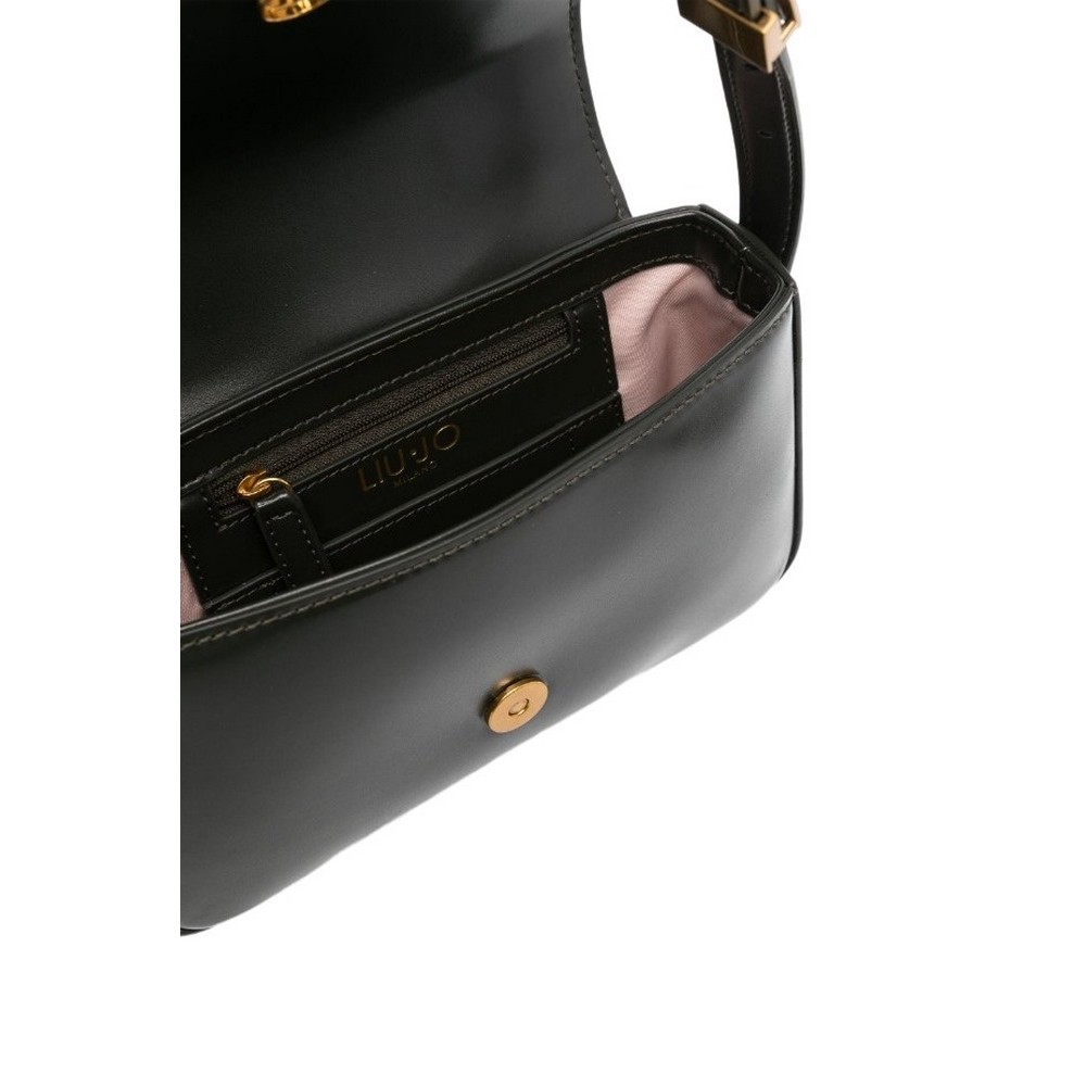 LIU JO DEUZIA S SHOULDER BAG  AF4301E0050 ΤΣΑΝΤΑ ΓΥΝΑΙΚΕΙΑ BLACK