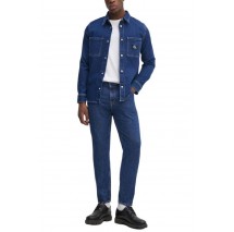 CALVIN KLEIN JEANS SLIM DENIM SHIRT ΠΟΥΚΑΜΙΣΟ ΑΝΔΡΙΚΟ BLUΕ DENIM