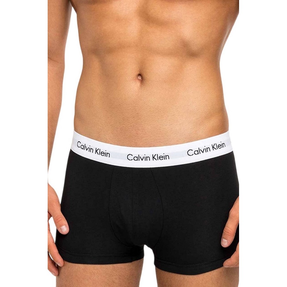 CALVIN KLEIN LOW RISE TRUNK 3PK BLACK/WHITE