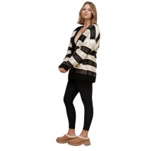 UGG GRAPHIC LOGO CARDIGAN BLACK