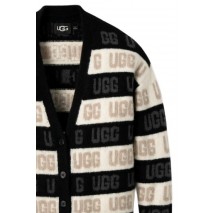 UGG GRAPHIC LOGO CARDIGAN BLACK