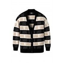 UGG GRAPHIC LOGO CARDIGAN BLACK