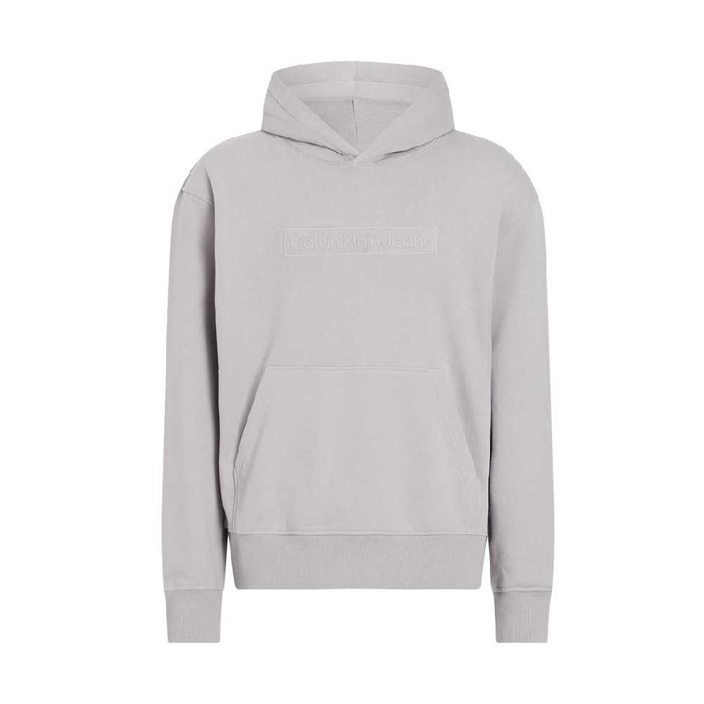 CALVIN KLEIN JEANS EMBROIDERED BOX HOODIE ΦΟΥΤΕΡ ΑΝΔΡΙΚΟ LILA