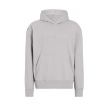 CALVIN KLEIN JEANS EMBROIDERED BOX HOODIE ΦΟΥΤΕΡ ΑΝΔΡΙΚΟ LILA