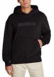 CALVIN KLEIN JEANS EMBROIDERED BOX HOODIE ΦΟΥΤΕΡ ΑΝΔΡΙΚΟ BLACK