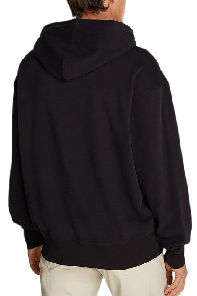 CALVIN KLEIN JEANS EMBROIDERED BOX HOODIE ΦΟΥΤΕΡ ΑΝΔΡΙΚΟ BLACK