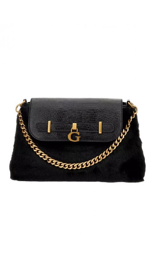 GUESS BERGEN CROSSBODY ΤΣΑΝΤΑ ΓΥΝΑΙΚΕΙΑ BLACK