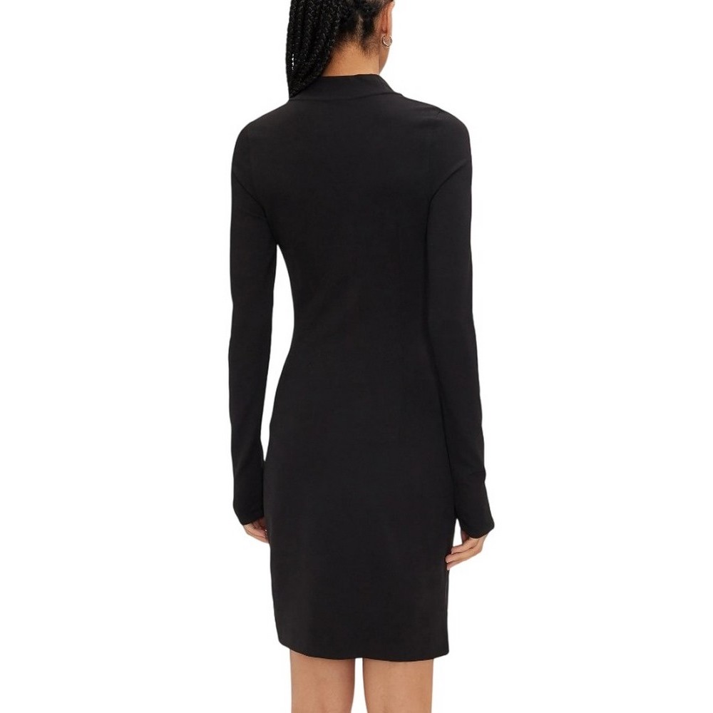 CALVIN KLEIN JEANS LOGO ELASTIC MILANO DRESS ΦΟΡΕΜΑ ΓΥΝΑΙΚΕΙΟ BLACK