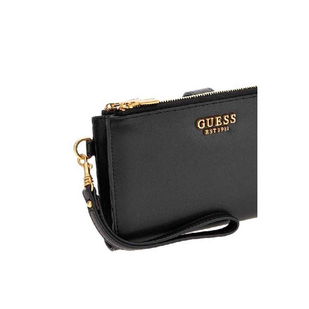 GUESS LAUREL SLG DBL ZIP ORGANIZER ΠΟΡΤΟΦΟΛΙ ΓΥΝΑΙΚΕΙΟ BLACK