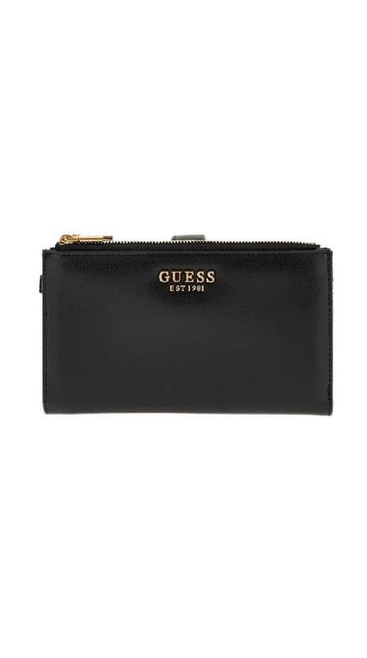 GUESS LAUREL SLG DBL ZIP ORGANIZER ΠΟΡΤΟΦΟΛΙ ΓΥΝΑΙΚΕΙΟ BLACK