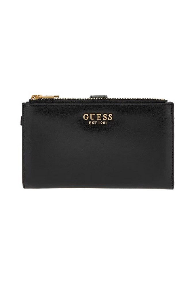 GUESS LAUREL SLG DBL ZIP ORGANIZER ΠΟΡΤΟΦΟΛΙ ΓΥΝΑΙΚΕΙΟ BLACK