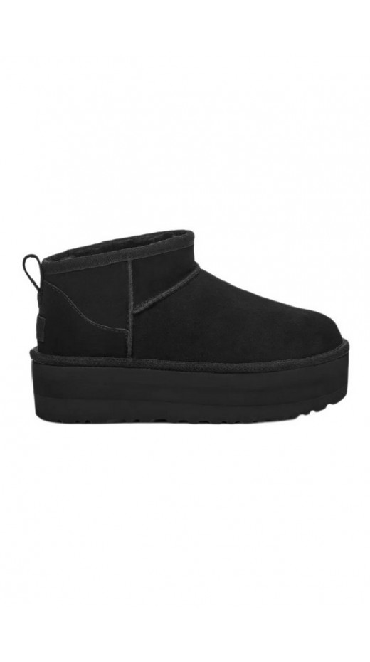 UGG CLASSIC ULTRA MINI PLATFORM 1135092 ΧΑΜΗΛΗ ΜΠΟΤΑ ΓΥΝΑΙΚΕΙΑ BLACK