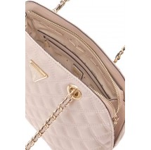 GUESS GIULLY DOME SATCHEL ΤΣΑΝΤΑ ΓΥΝΑΙΚΕΙΑ BEIGE