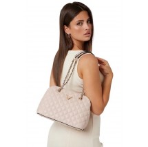 GUESS GIULLY DOME SATCHEL ΤΣΑΝΤΑ ΓΥΝΑΙΚΕΙΑ BEIGE