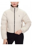 CALVIN KLEIN MW DOWN CROPPED PUFFER ΜΠΟΥΦΑΝ ΓΥΝΑΙΚΕΙΟ ECRU