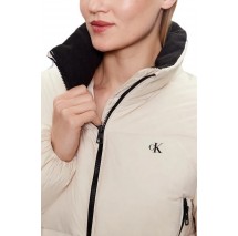 CALVIN KLEIN MW DOWN CROPPED PUFFER ΜΠΟΥΦΑΝ ΓΥΝΑΙΚΕΙΟ ECRU