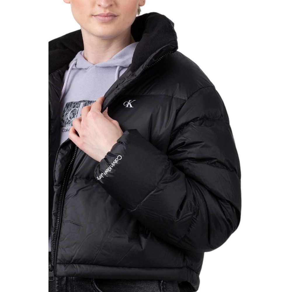 CALVIN KLEIN MW DOWN CROPPED PUFFER ΜΠΟΥΦΑΝ ΓΥΝΑΙΚΕΙΟ BLACK