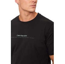 CALVIN KLEIN JEANS MINIMAL LOGO TEE T-SHIRT ΜΠΛΟΥΖΑ ΑΝΔΡΙΚΗ BLACK