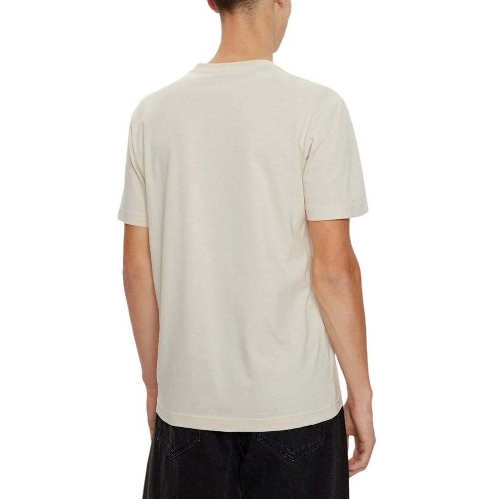 CALVIN KLEIN JEANS MINIMAL LOGO TEE T-SHIRT ΜΠΛΟΥΖΑ ΑΝΔΡΙΚΗ BEIGE