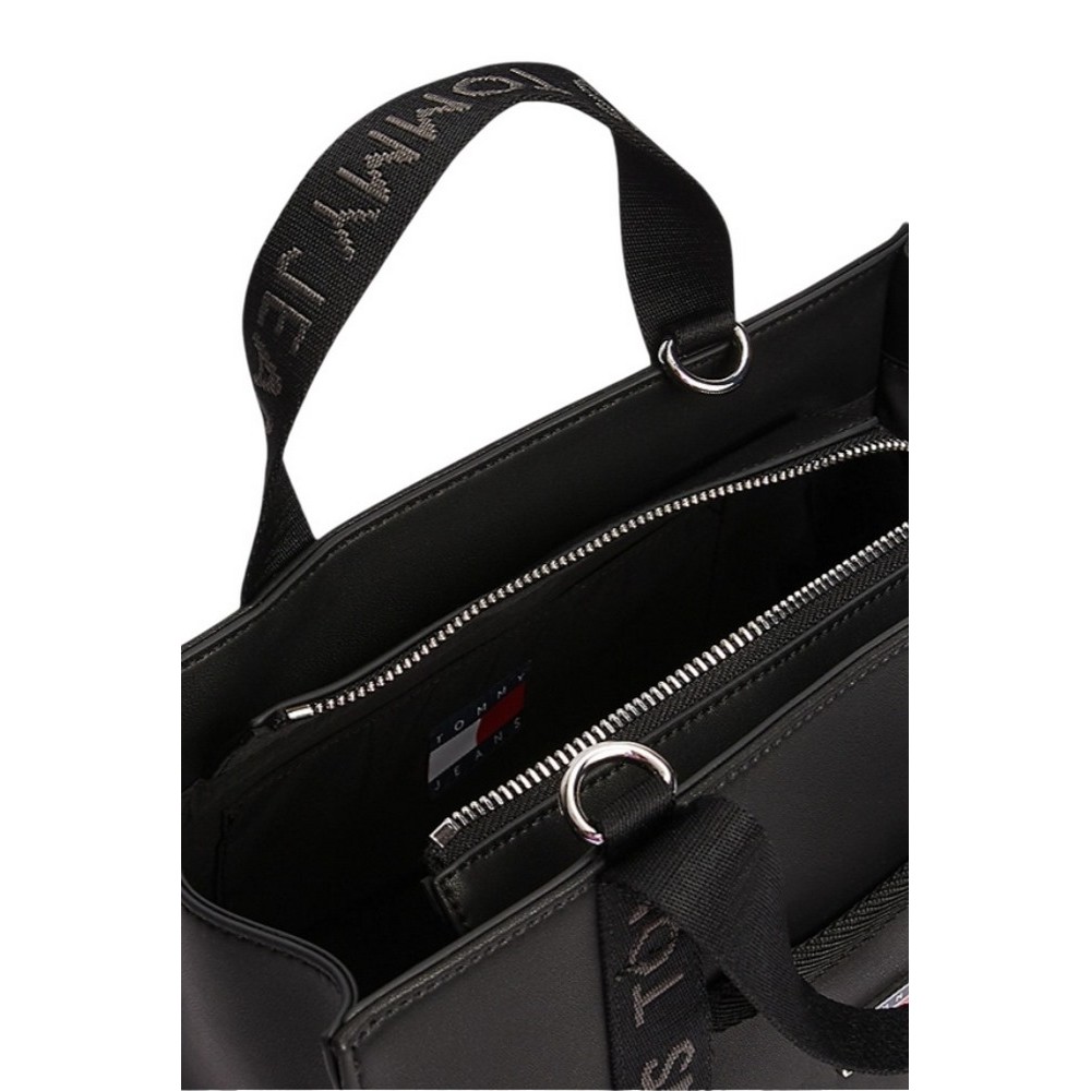 TOMMY JEANS  DAILY ELEVATED MINI TOTE ΤΣΑΝΤΑ ΓΥΝΑΙΚΕΙΙΑ BLACK