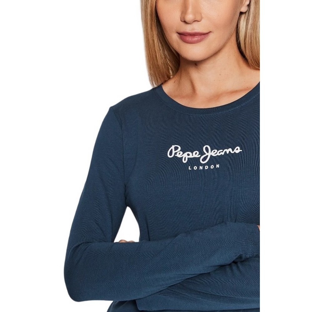 PEPE JEANS LONDON NOS NEW VIRGINIA LS T-SHIRT ΜΠΛΟΥΖΑ ΓΥΝΑΙΚΕΙΑ NAVY