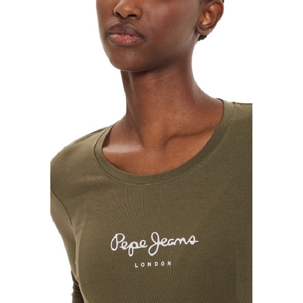 PEPE JEANS LONDON NOS NEW VIRGINIA LS T-SHIRT ΜΠΛΟΥΖΑ ΓΥΝΑΙΚΕΙΑ GREEN