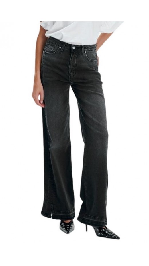 ALE MAJESTIC PANTS JEANS WIDE LEG 8919278 ΠΑΝΤΕΛΟΝΙ ΓΥΝΑΙΚΕΙΟ BLACK