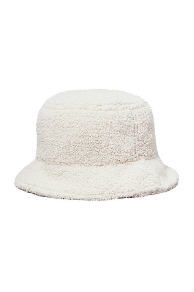 CALVIN KLEIN JEANS SHERPA BUCKET  ΚΑΠΕΛΟ ΓΥΝΑΙΚΕΙΟ OFF WHITE